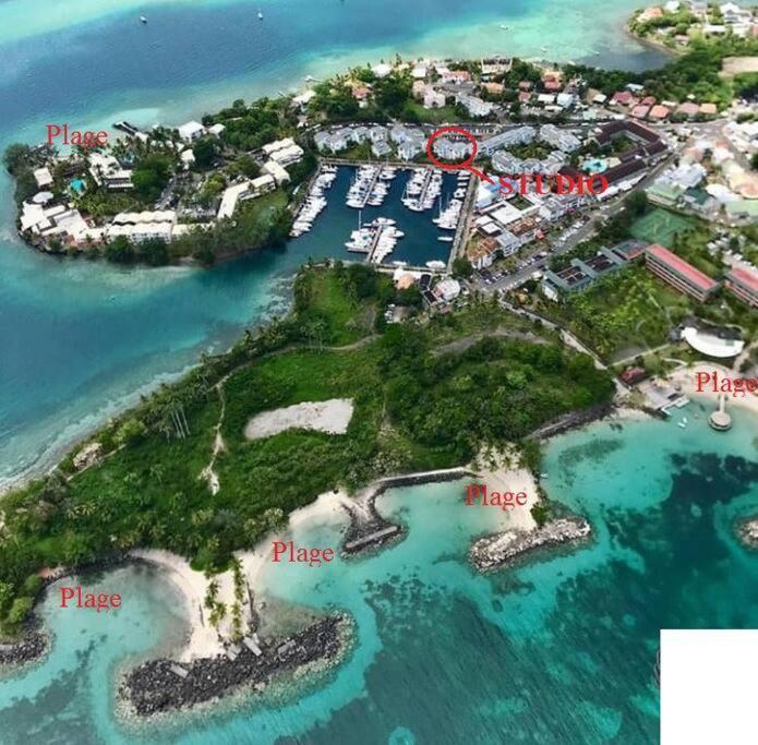 Studio Ideal Couple, A 200M De Tres Belles Plages Pointe Du Bout! Lazaret Bagian luar foto